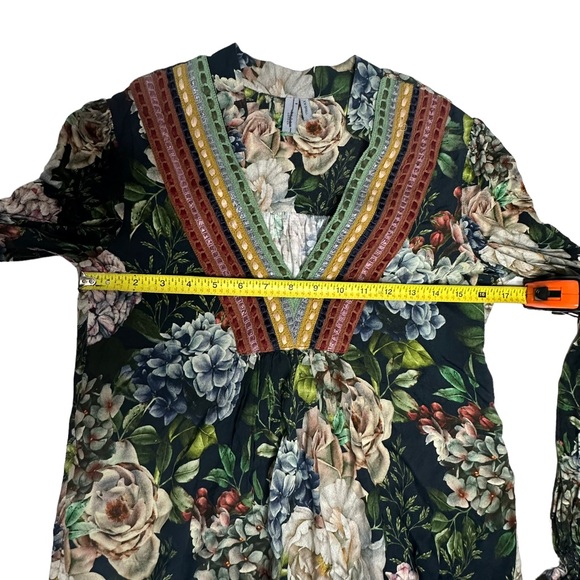 NWOT Bl^nk London x Anthropologie Stephanie Floral Long Sleeve Top xxs - Picture 12 of 16